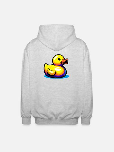 Duckling Duck Duck Duck - Unisex Hooded Jacket - light heather grey