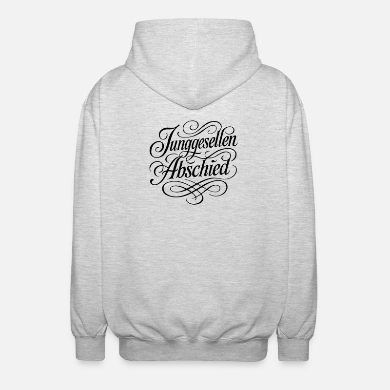 Junggesellenabschied - Unisex Kapuzenjacke - Hellgrau meliert