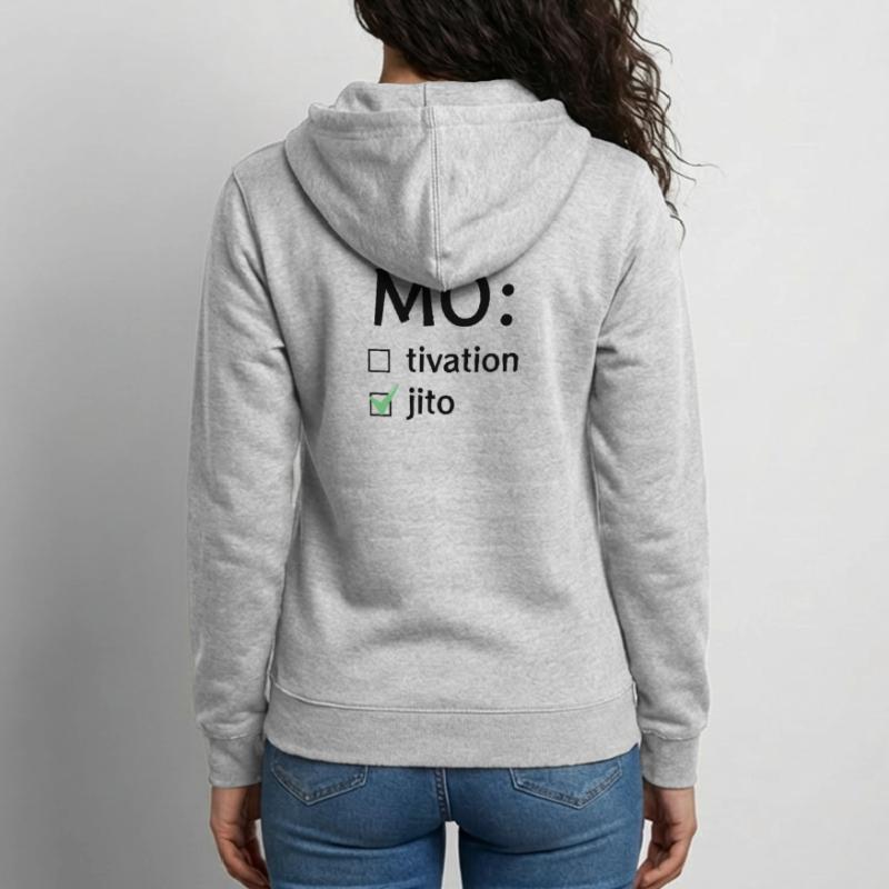 Motivation oder Mojito Unisex Kapuzenjacke