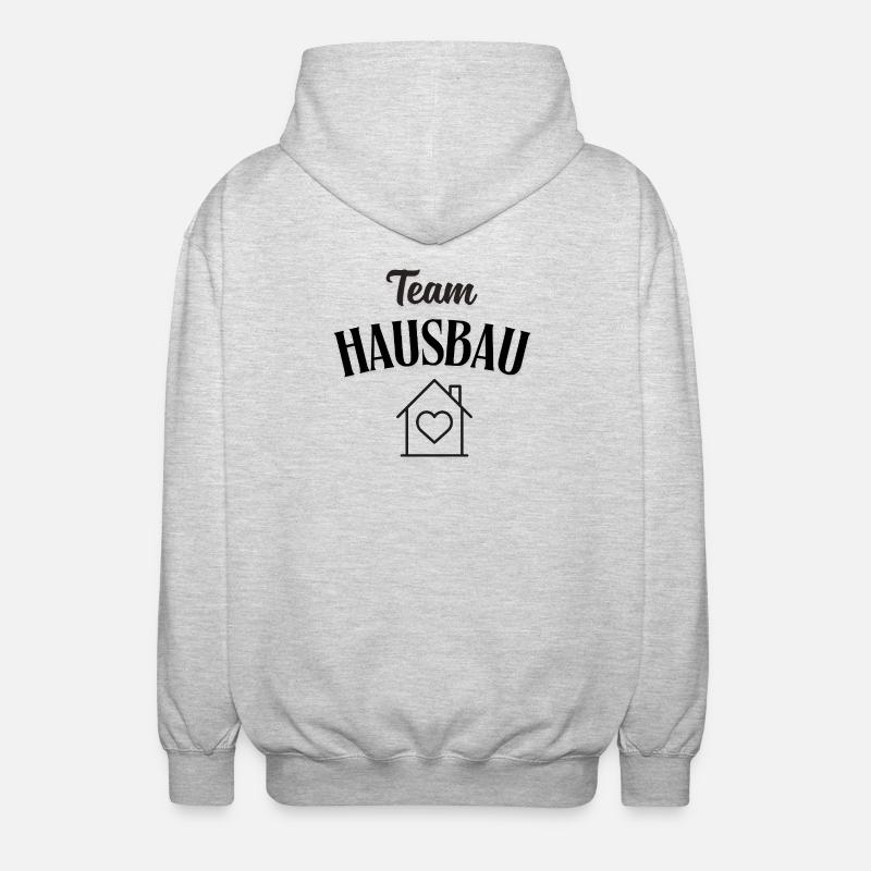 Construction de maisons d’équipe - Veste à capuche unisexe - gris clair chiné