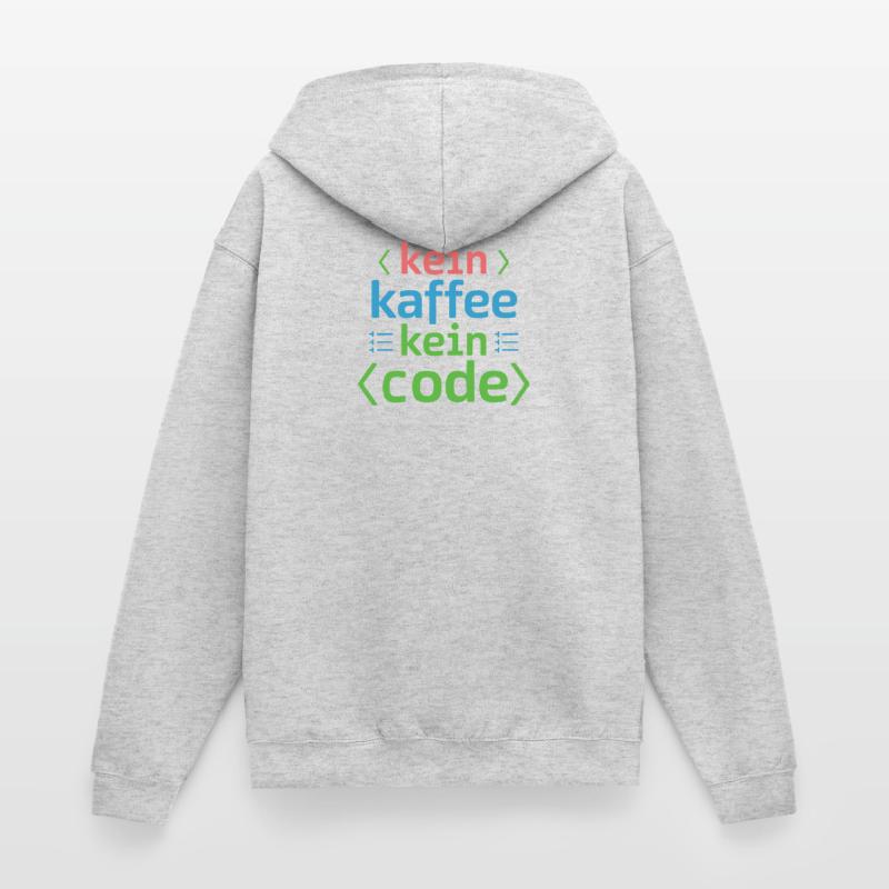 Kein Kaffee Kein Code Programmierer Informatiker Unisex Kapuzenjacke