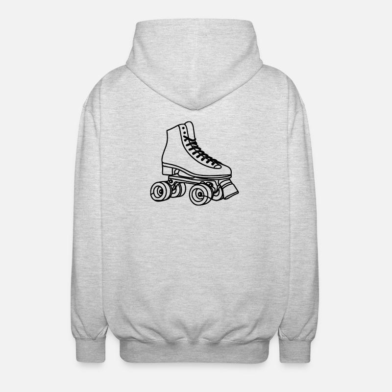 Patins - Veste à capuche unisexe - gris clair chiné