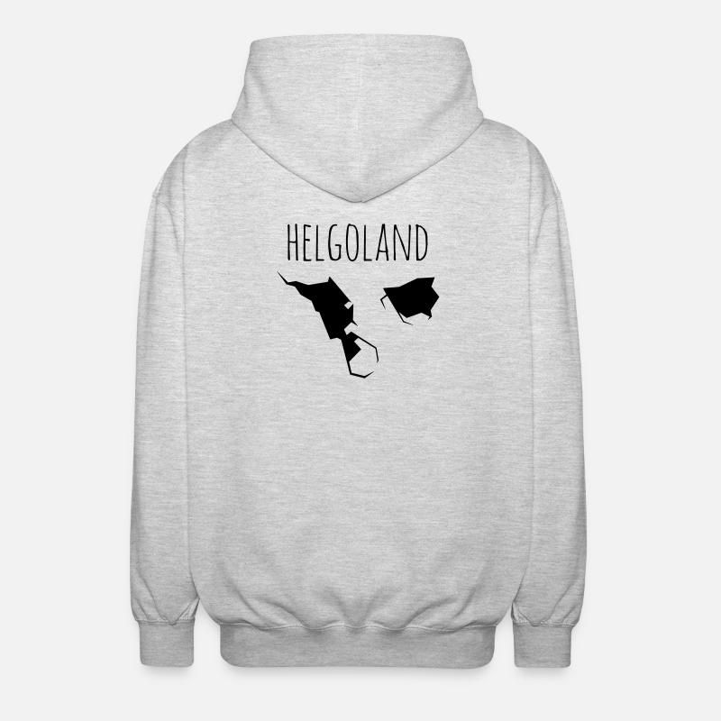 helgoland - Veste à capuche unisexe - gris clair chiné