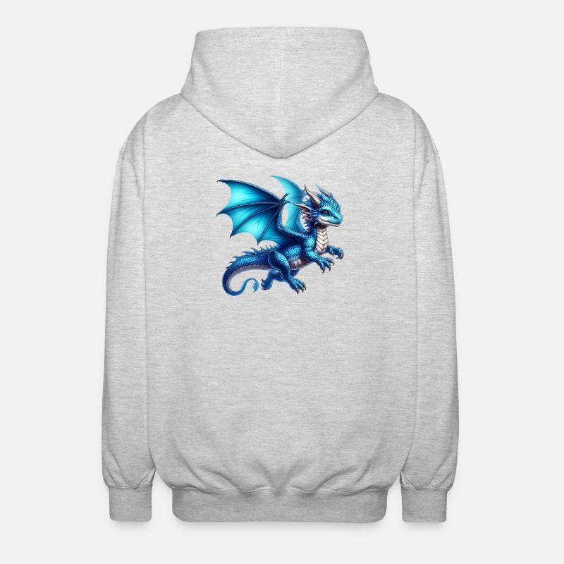 Dragon - Veste à capuche unisexe - gris clair chiné