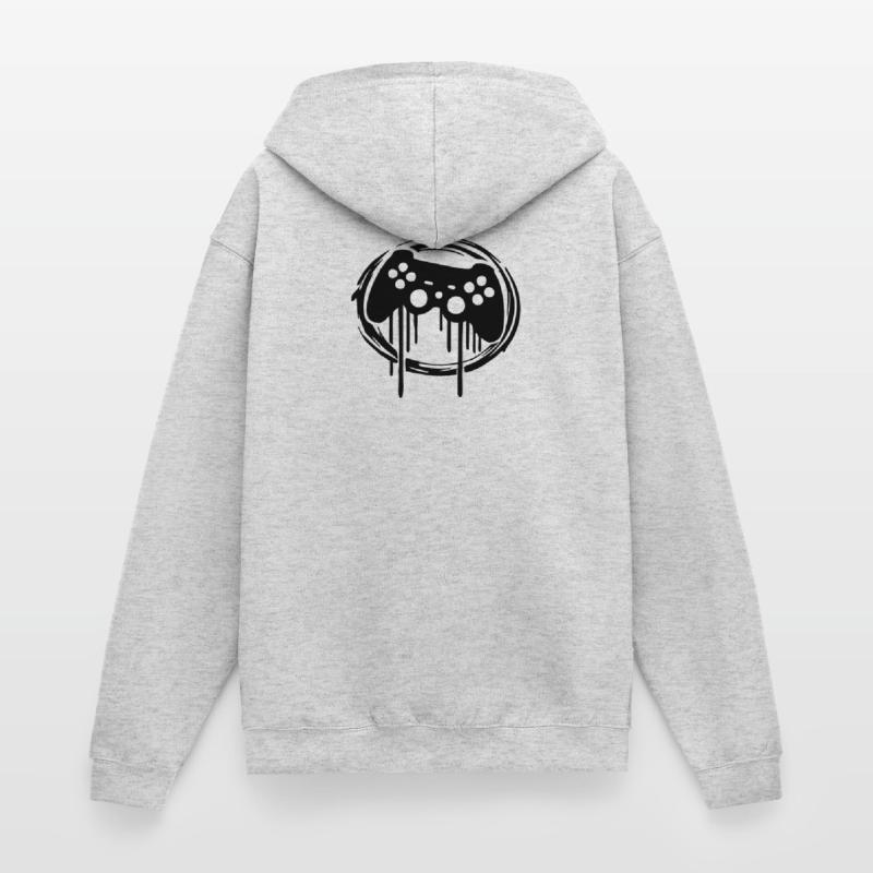 Gaming Controller Circle Pattern Unisex Hooded Jacket