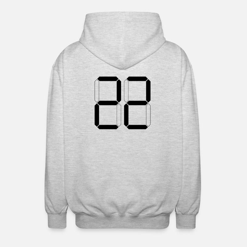NUMBER 22 Twenty-Two Gift Digital - Unisex Hooded Jacket - light heather grey