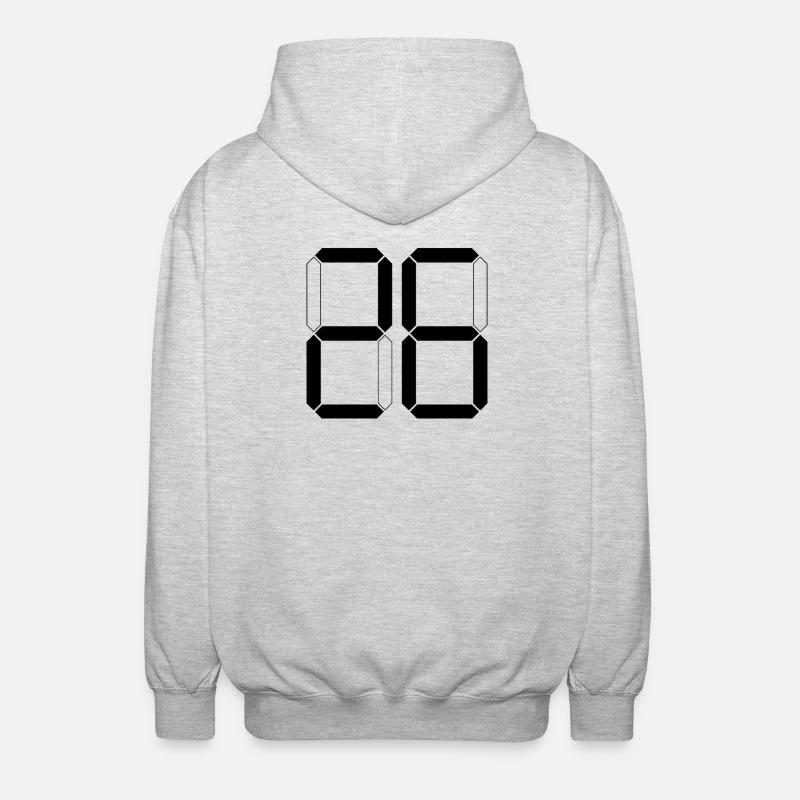 NUMÉRO 26 Vingt-six Cadeaux Numériques - Veste à capuche unisexe - gris clair chiné