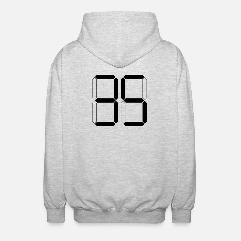 NUMÉRO 35 Trente-cinq Cadeaux Numériques - Veste à capuche unisexe - gris clair chiné