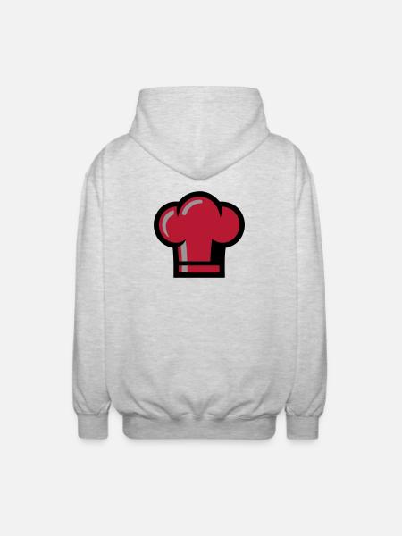 Chef's Hat Chef Restaurant Gastro Cooking - Unisex Hooded Jacket - light heather grey