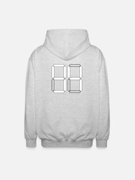NUMBER 94 Ninety-Four Gift Digital - Unisex Hooded Jacket - light heather grey