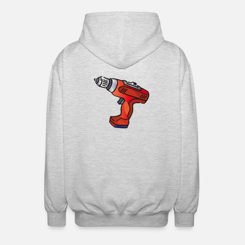 Perceuse | forer - Veste à capuche unisexe - gris clair chiné