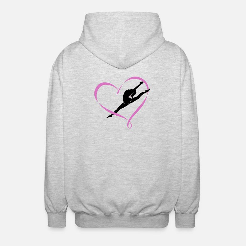 Danser - Veste à capuche unisexe - gris clair chiné