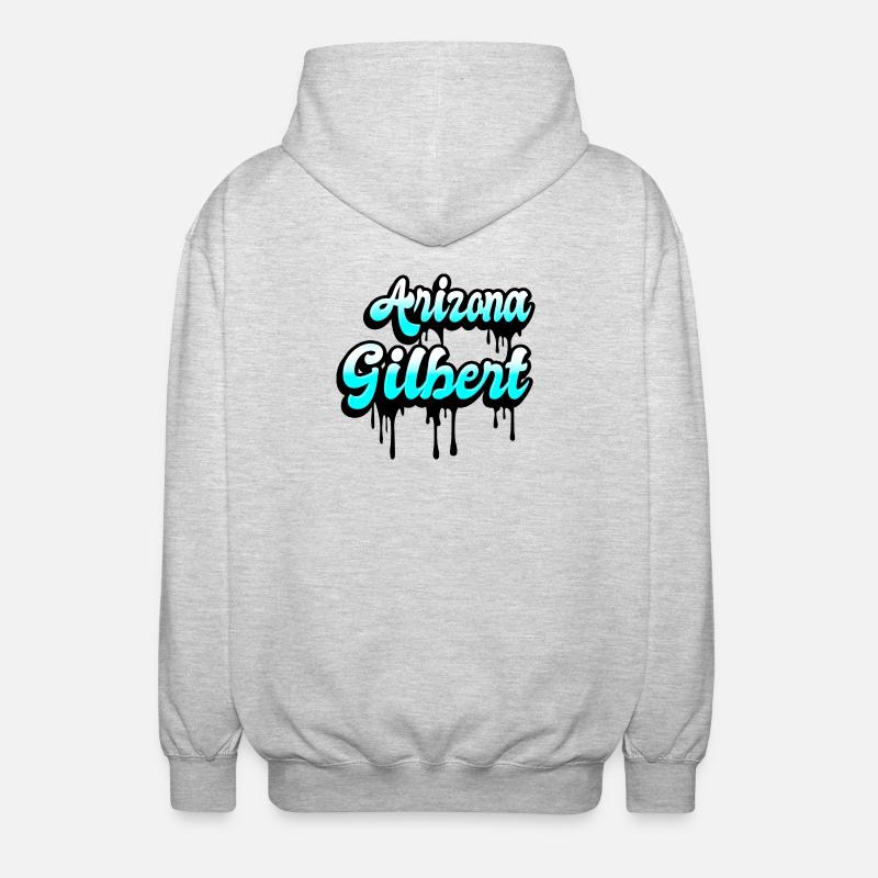 Gilbert Arizona Design - Unisex Kapuzenjacke - Hellgrau meliert