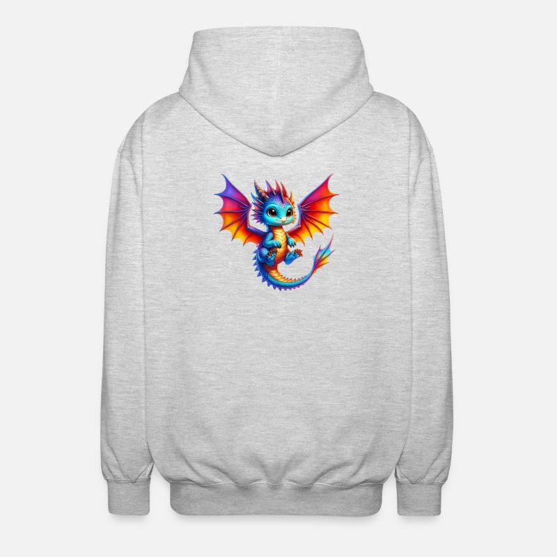 Dragon - Veste à capuche unisexe - gris clair chiné