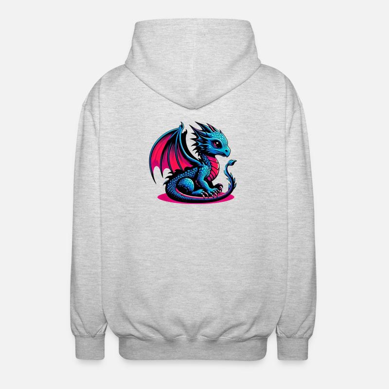 Dragon - Unisex Hooded Jacket - light heather grey