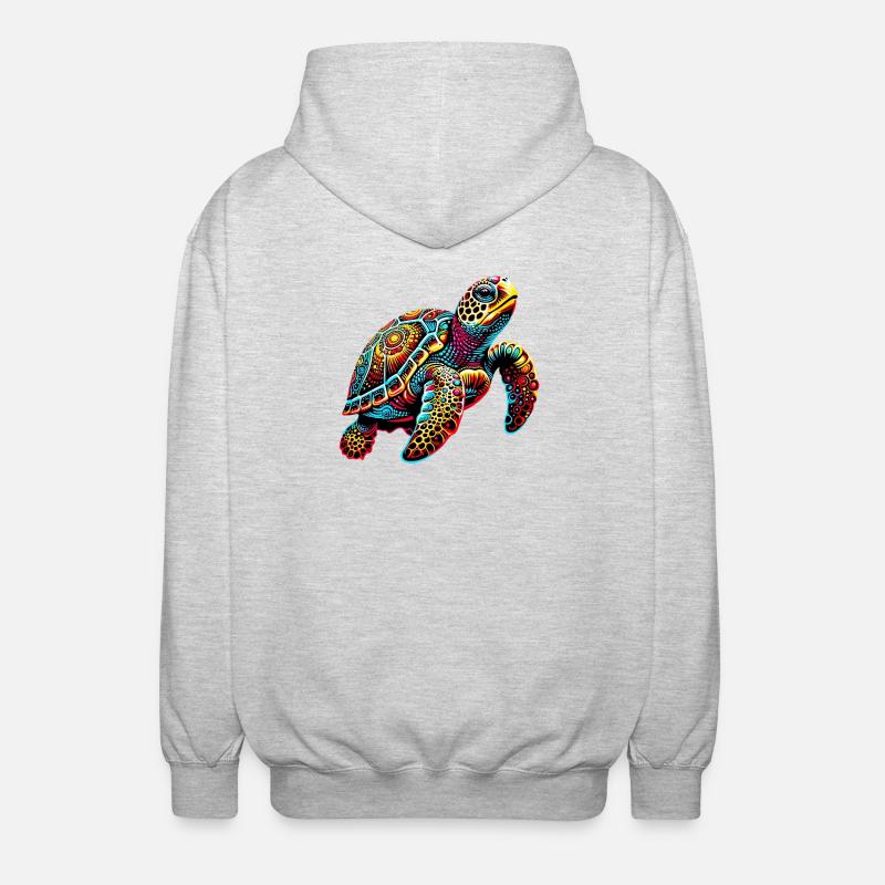 Tortue - Veste à capuche unisexe - gris clair chiné