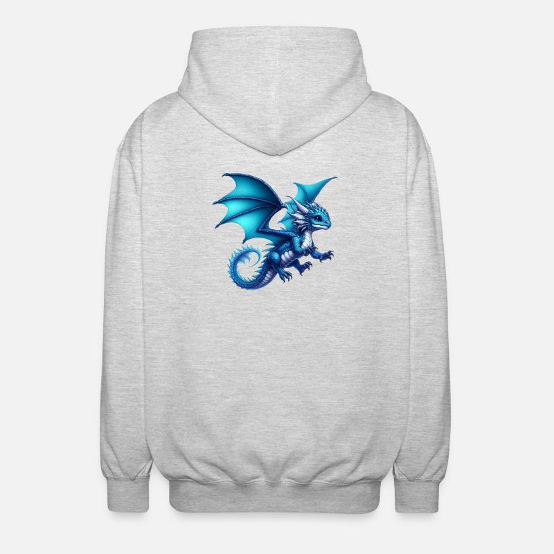 Dragon - Veste à capuche unisexe - gris clair chiné