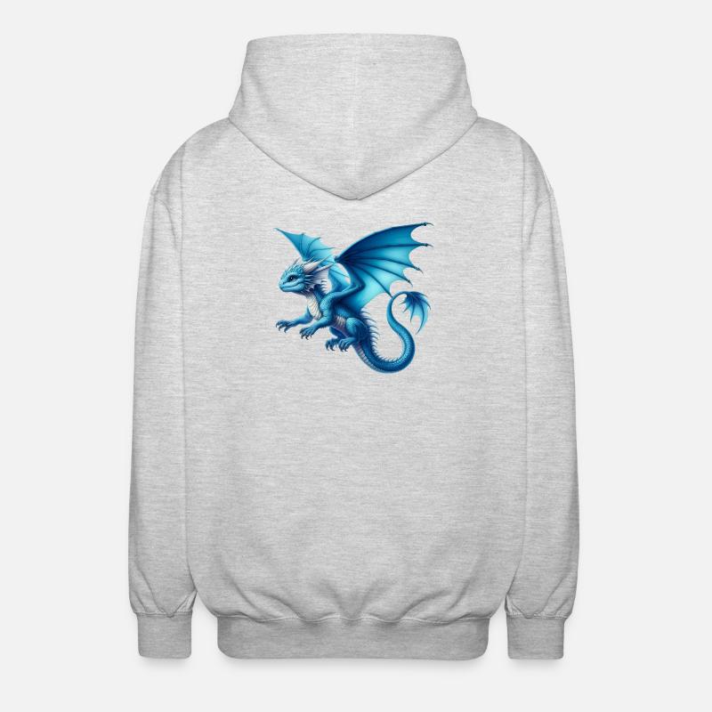 Dragon - Veste à capuche unisexe - gris clair chiné