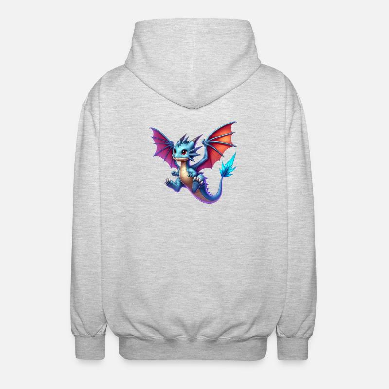 Dragon - Veste à capuche unisexe - gris clair chiné