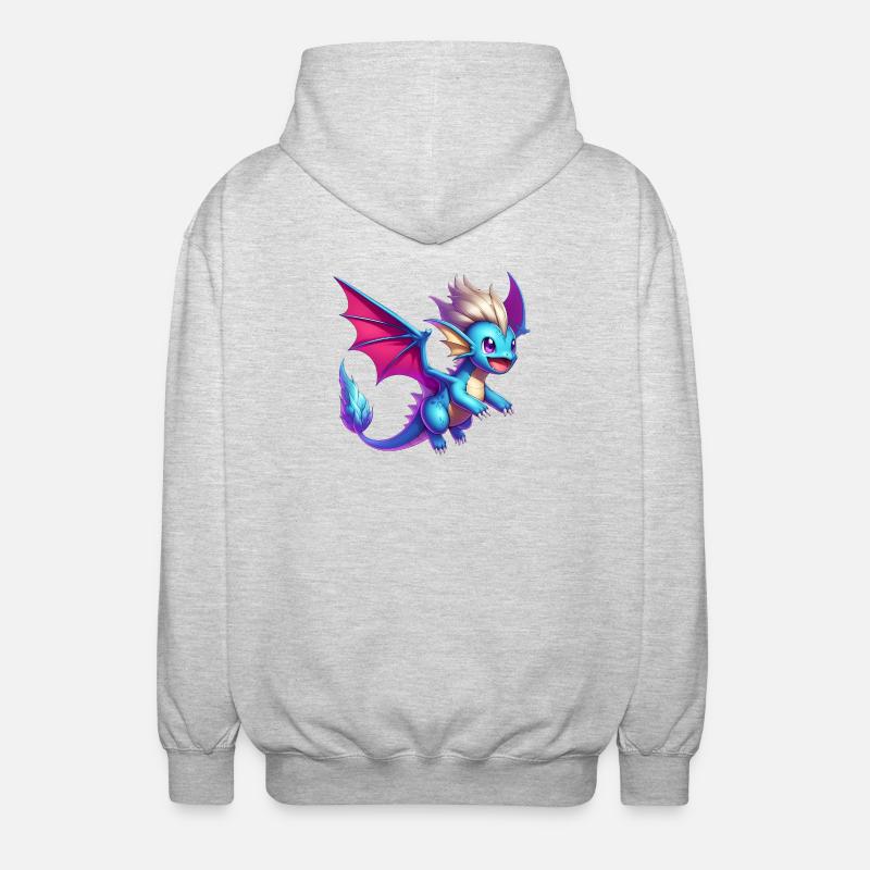 Dragon - Unisex Hooded Jacket - light heather grey