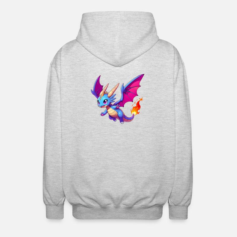 Dragon - Veste à capuche unisexe - gris clair chiné