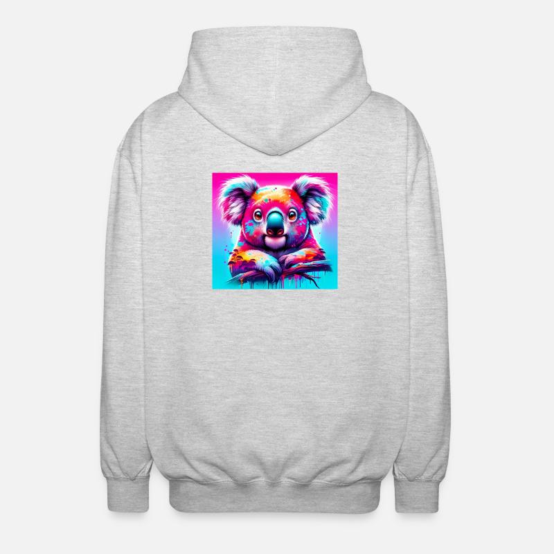 Koala - Veste à capuche unisexe - gris clair chiné
