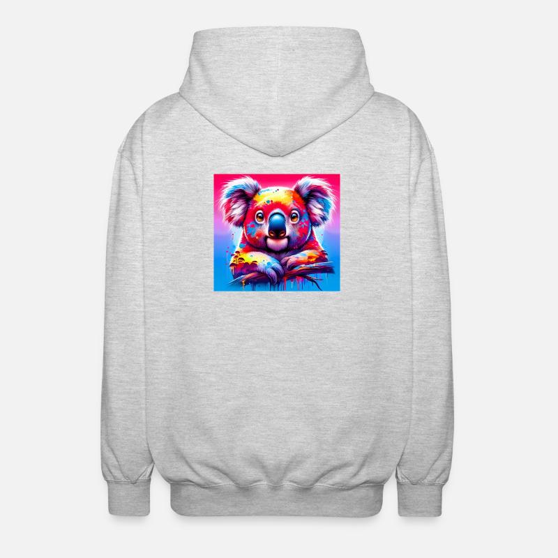 Koala - Veste à capuche unisexe - gris clair chiné