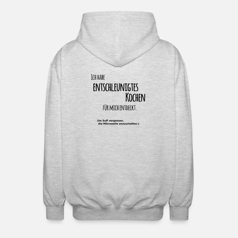 Cuisson décélérée - Veste à capuche unisexe - gris clair chiné