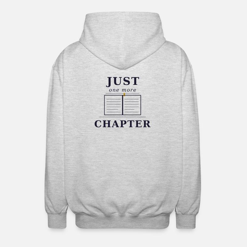 Just one more Chapter - Unisex Hooded Jacket - light heather grey