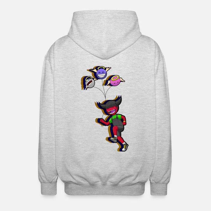 Devil_girl - Unisex Kapuzenjacke - Hellgrau meliert