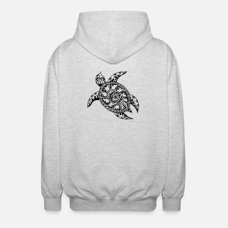 Turtle - Unisex Hooded Jacket - light heather grey