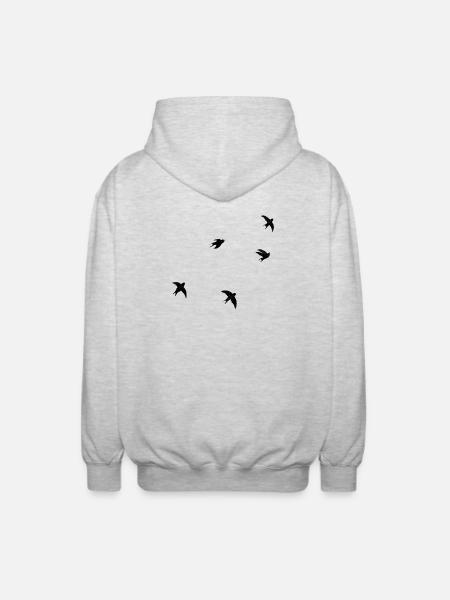 Martinets - Veste à capuche unisexe - gris clair chiné