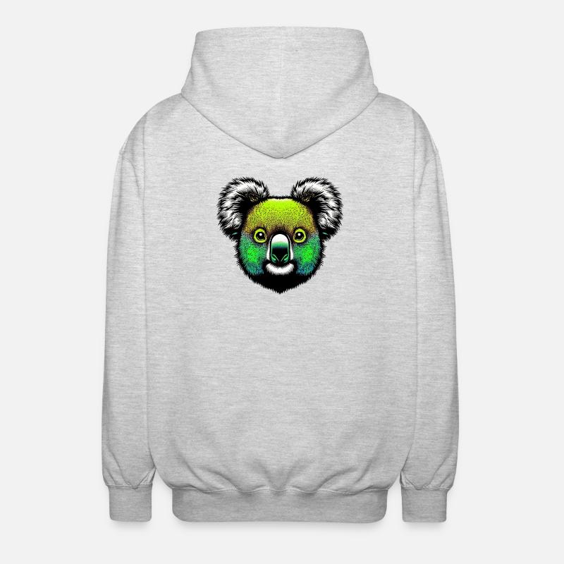 Koala - Unisex Kapuzenjacke - Hellgrau meliert