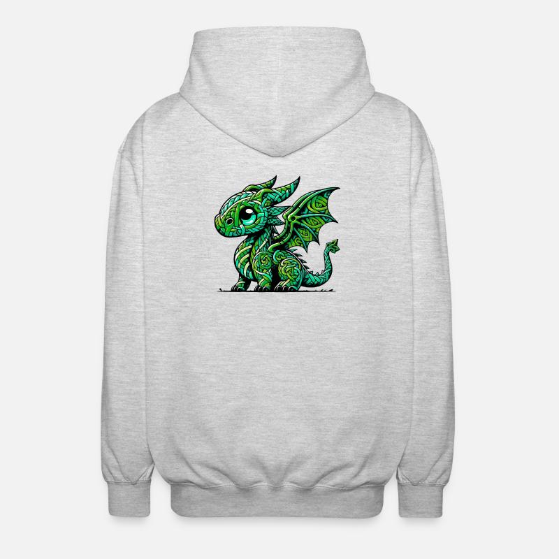 Dragon - Unisex Hooded Jacket - light heather grey