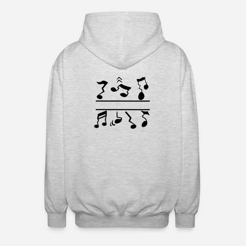 False notes - Unisex Hooded Jacket - light heather grey
