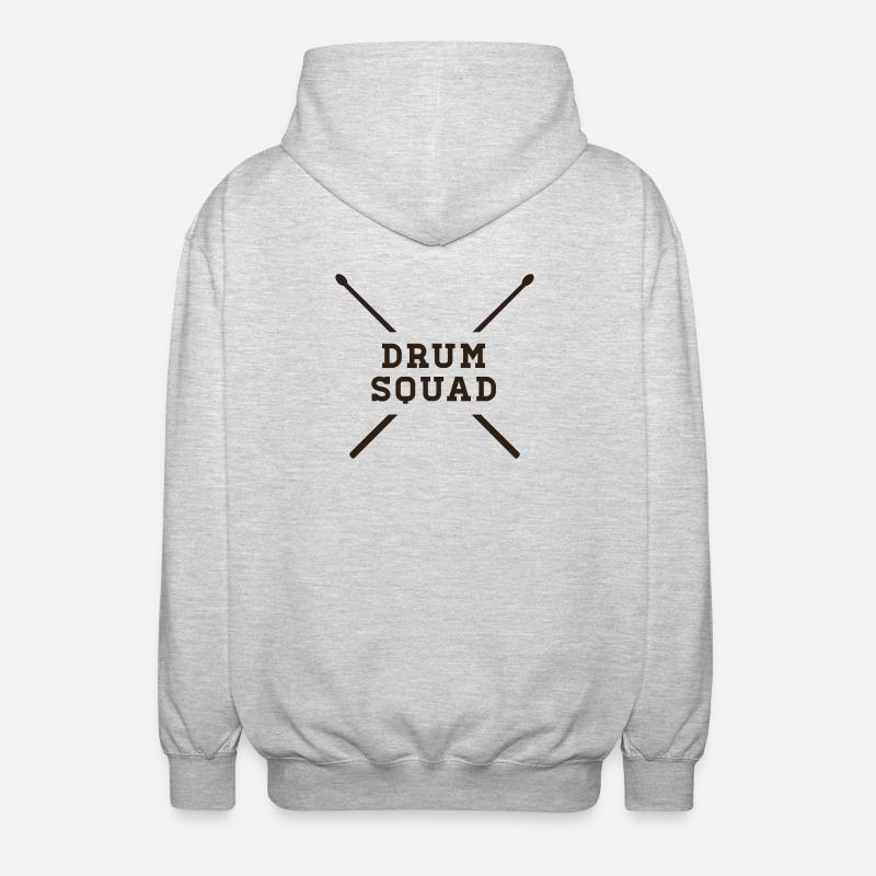 Escouade DRUM - Veste à capuche unisexe - gris clair chiné