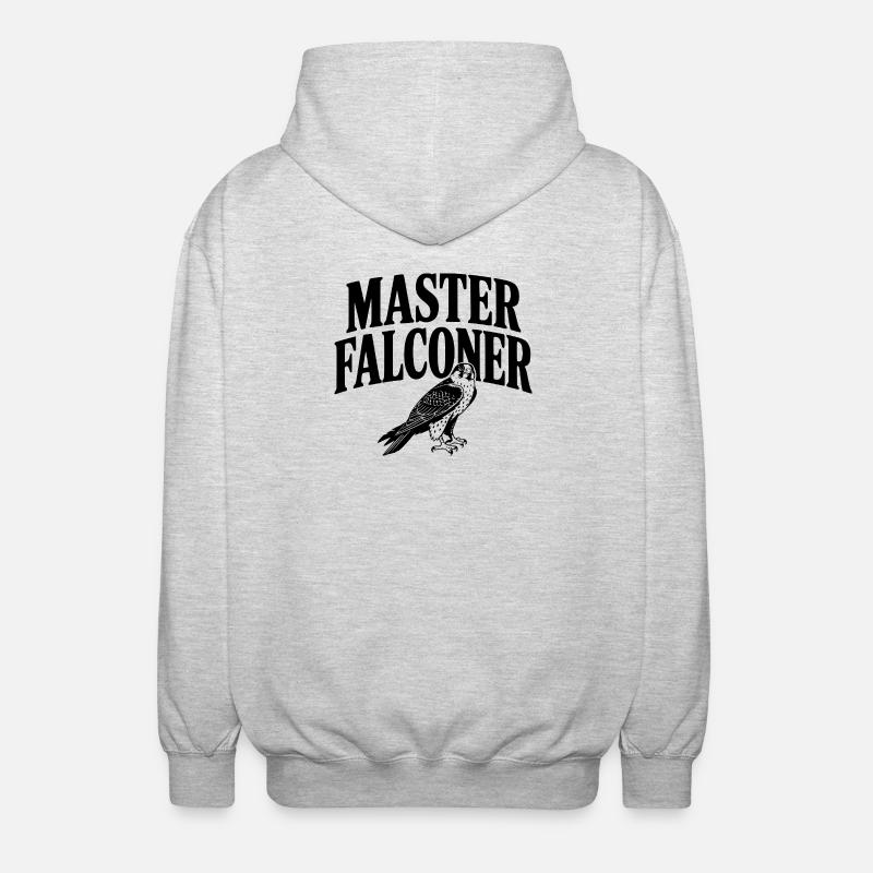 Master Falconer - Unisex Hooded Jacket - light heather grey