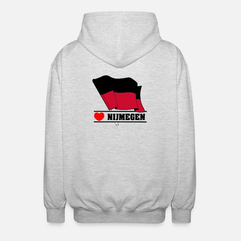J’adore Nimègue - Veste à capuche unisexe - gris clair chiné