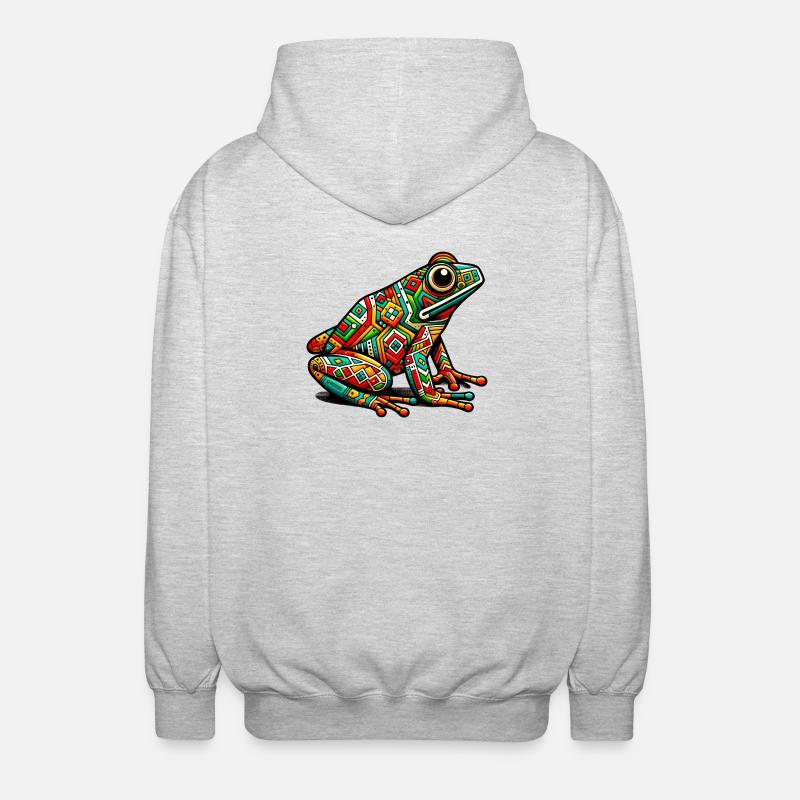 Grenouille - Veste à capuche unisexe - gris clair chiné