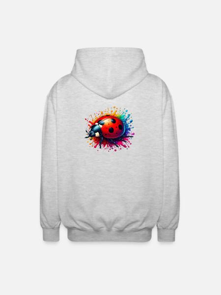 Ladybird - Unisex Hooded Jacket - light heather grey
