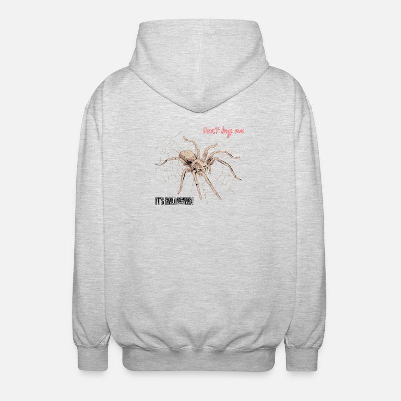 Ne m’embêtez pas, c’est Helloween - Veste à capuche unisexe - gris clair chiné
