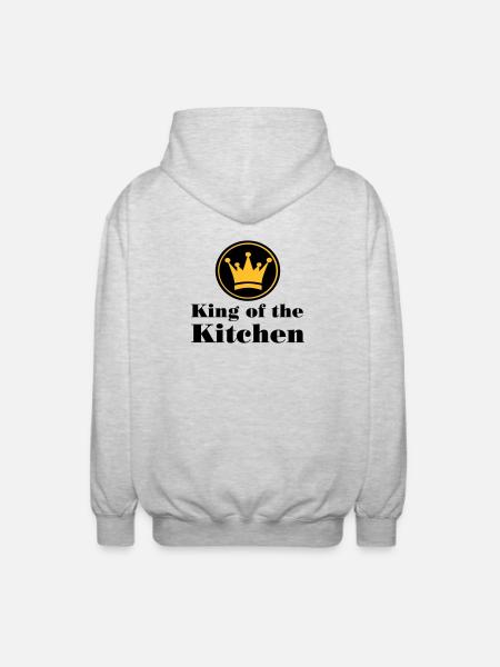Koch - Veste à capuche unisexe - gris clair chiné