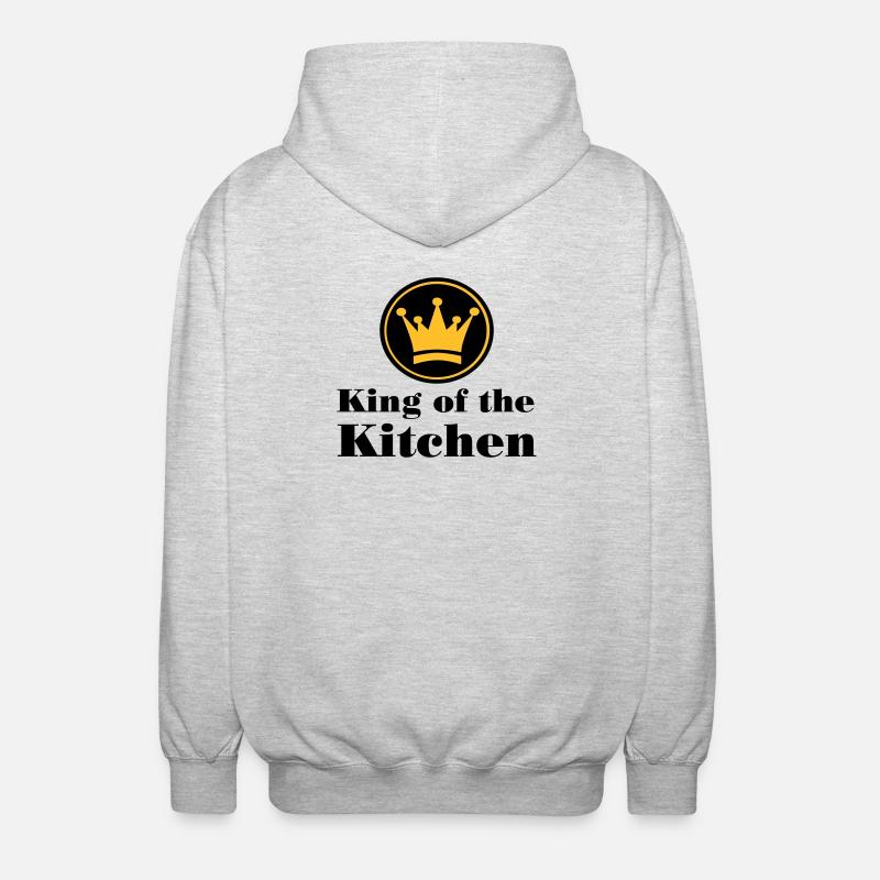 Koch - Unisex Kapuzenjacke - Hellgrau meliert