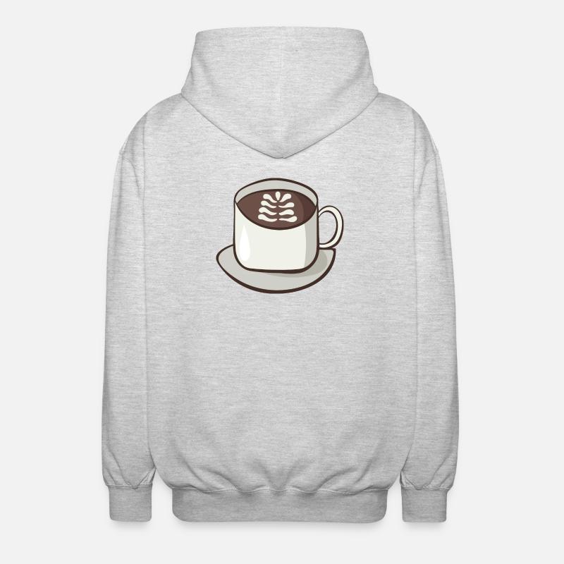 Cappuccino - Unisex Kapuzenjacke - Hellgrau meliert