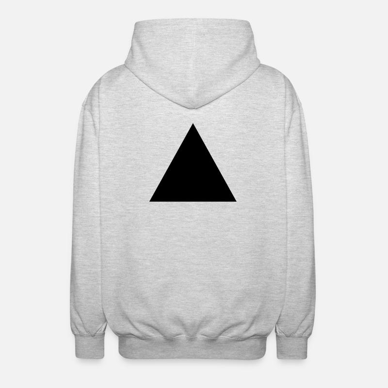 hipster triangle shape - Unisex Hooded Jacket - light heather grey