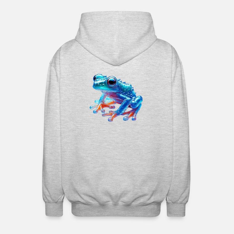 Frog - Unisex Hooded Jacket - light heather grey