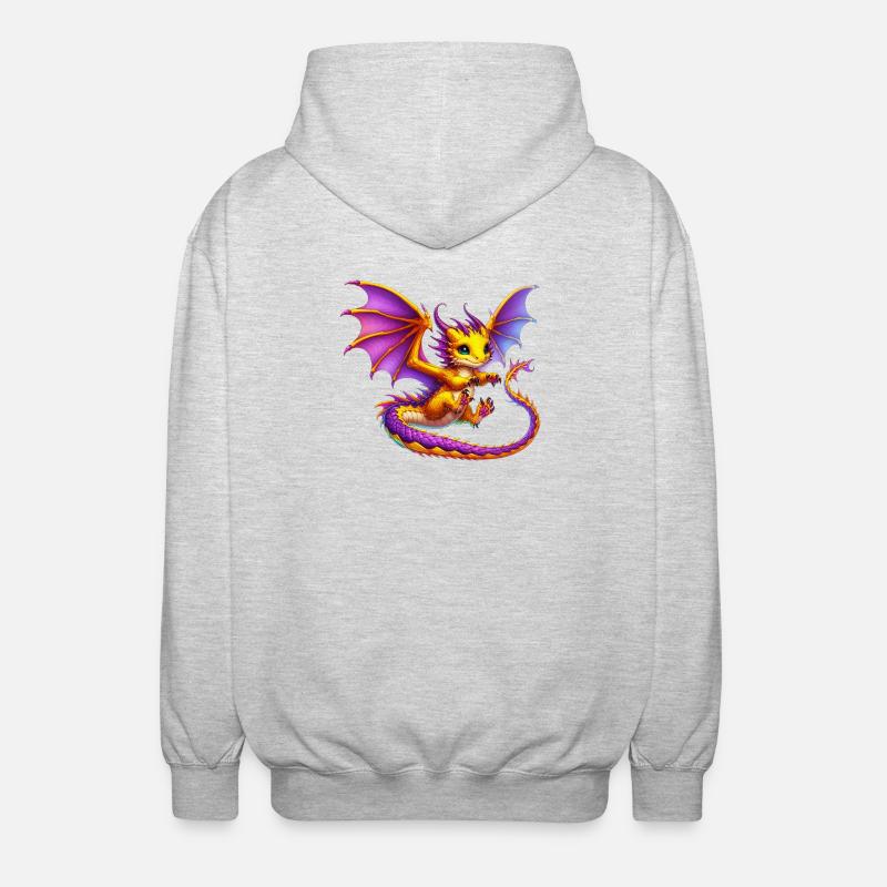 Dragon - Unisex Hooded Jacket - light heather grey