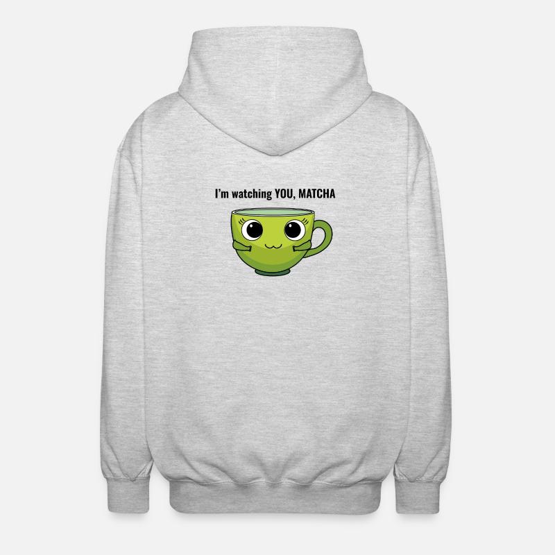 Je te regarde, Matcha - Veste à capuche unisexe - gris clair chiné