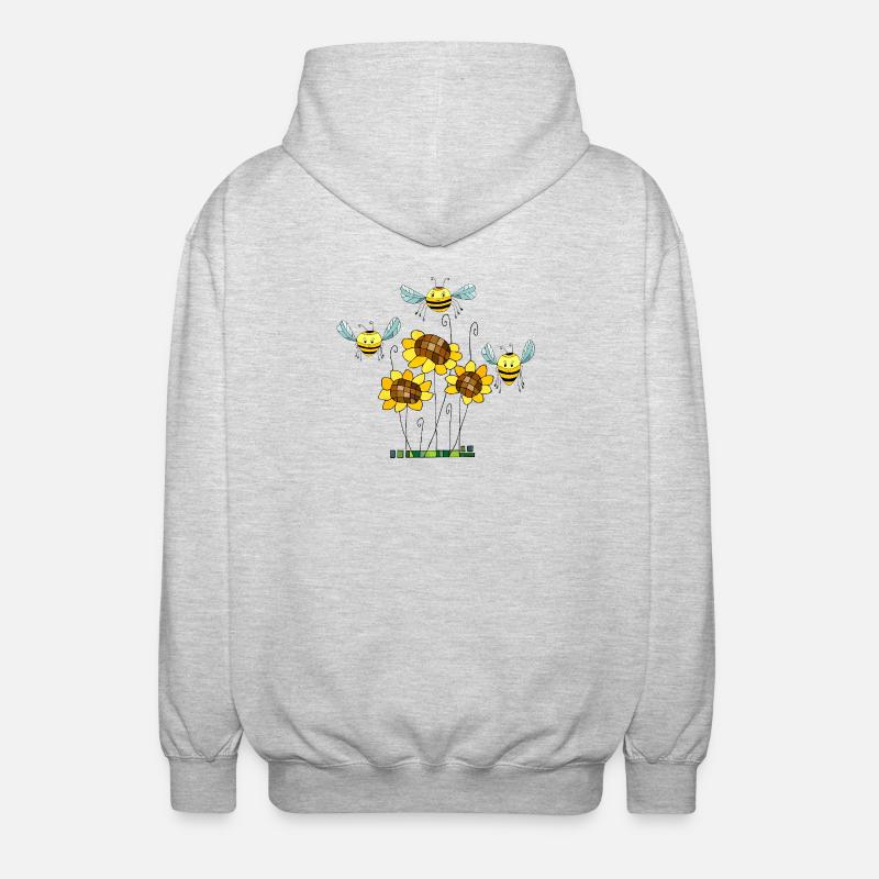 Insectes - Veste à capuche unisexe - gris clair chiné