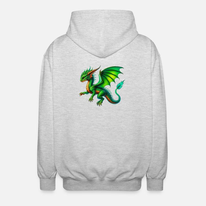 Dragon - Unisex Hooded Jacket - light heather grey